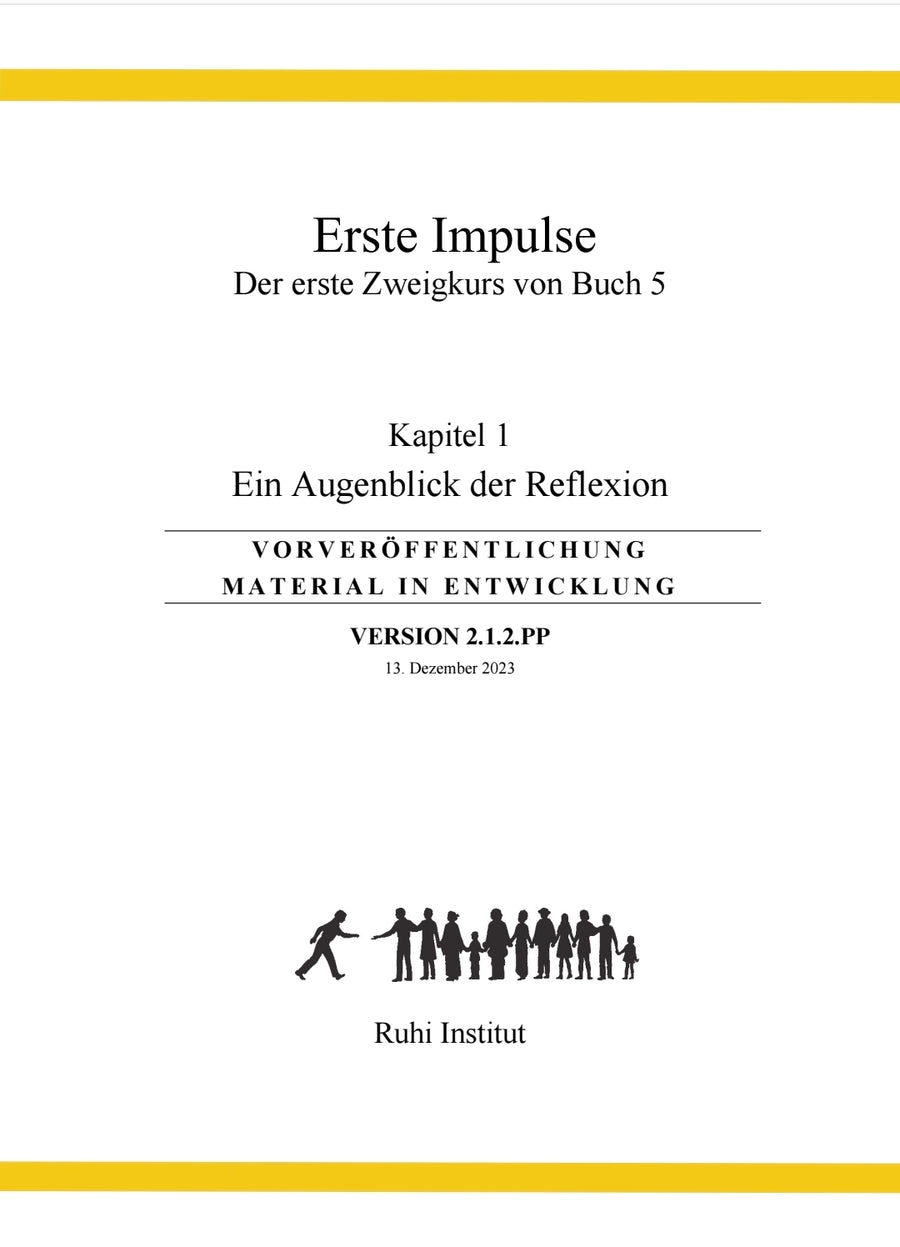 Buch 5, 1. Zweigkurs, Kapitel 1