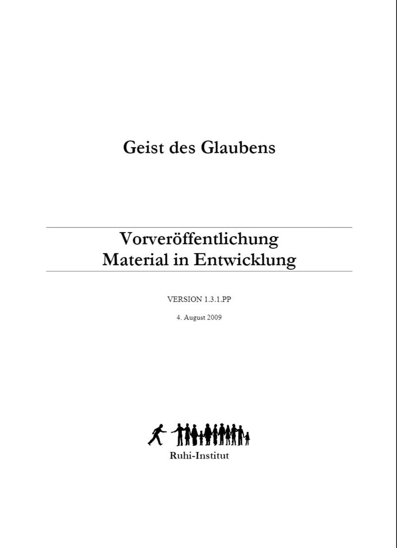 Geist des Glaubens