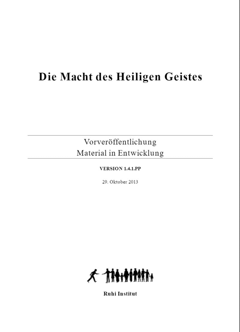 Die Macht des Heiligen Geistes