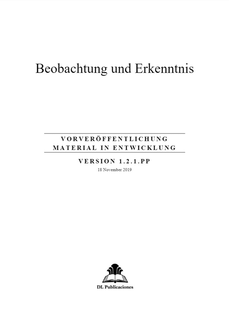 Beobachtung und Erkenntnis